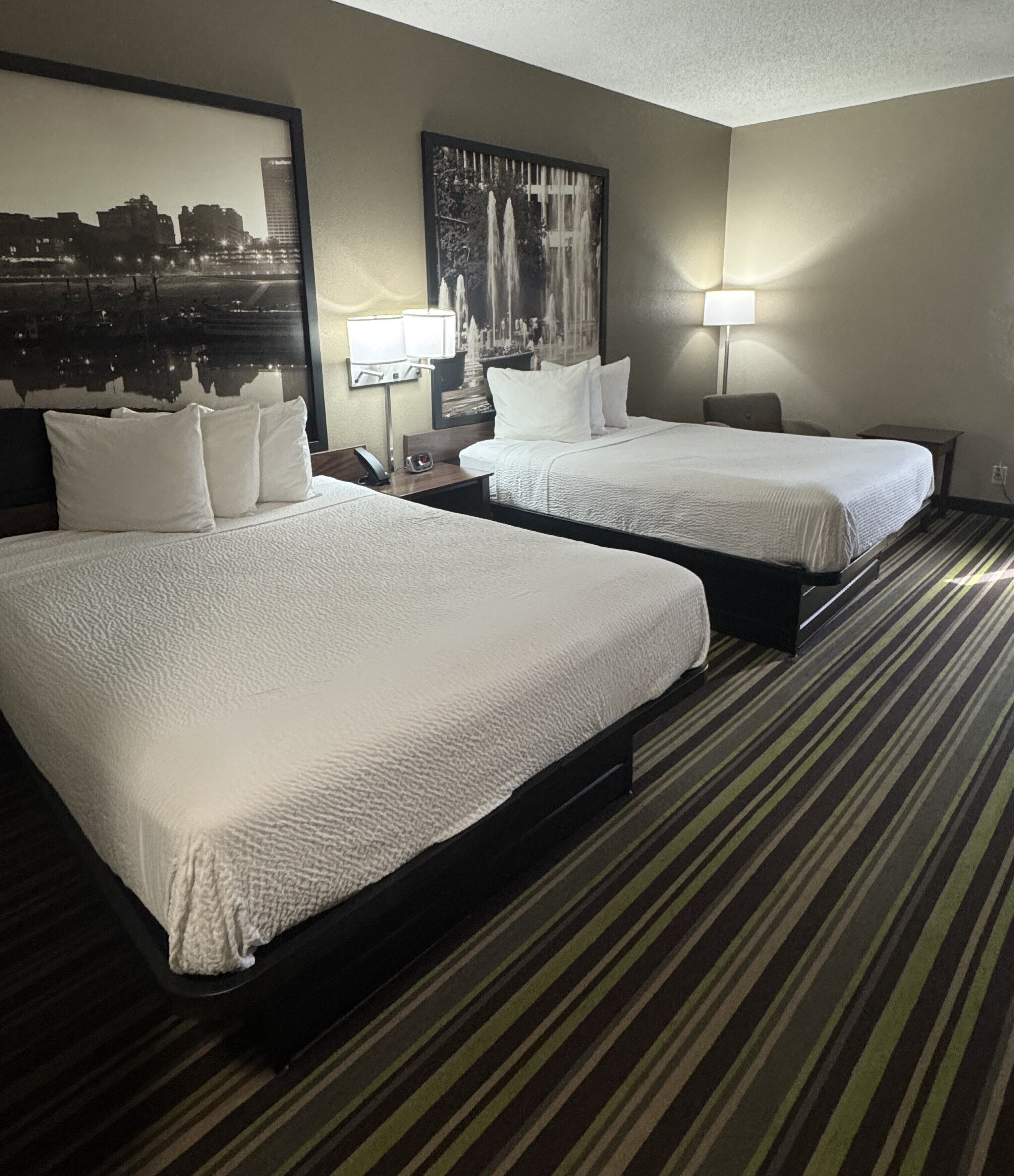 standard room, 2 queen beds, non-smoking | individually decorated, individually furnished, desk, laptop workspace