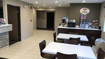 Free daily on-the-go breakfast