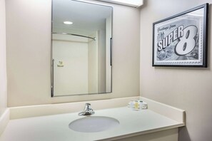 Accessible bathroom - Super 8 by Wyndham Mount Laurel (Mount Laurel)