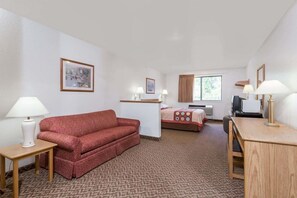 46-inch TV with cable channels