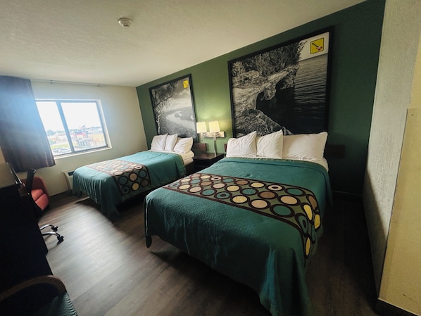 Desk, iron/ironing board, free WiFi, bed sheets