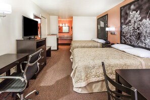 Desk, blackout drapes, free WiFi, bed sheets