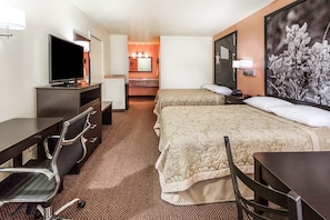 Desk, blackout drapes, free WiFi, bed sheets