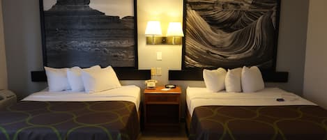 Desk, blackout curtains, iron/ironing board, free WiFi