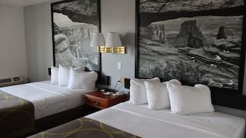 Desk, blackout drapes, iron/ironing board, free WiFi
