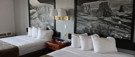 Desk, blackout drapes, iron/ironing board, free WiFi