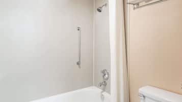 Free toiletries, hair dryer, towels