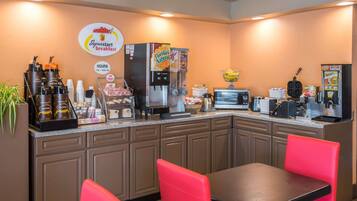 Free daily on-the-go breakfast