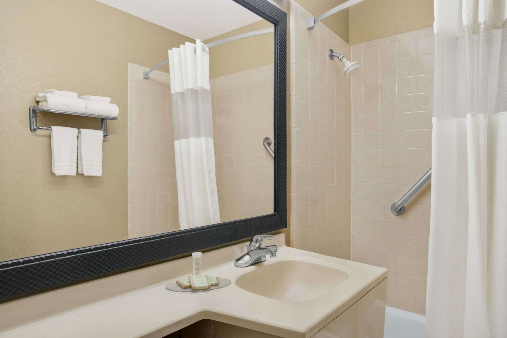 Bathroom | Shower, free toiletries, hair dryer, towels