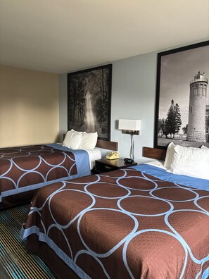 Standard Room, 2 Queen Beds | Desk, blackout drapes, free cribs/infant beds, rollaway beds