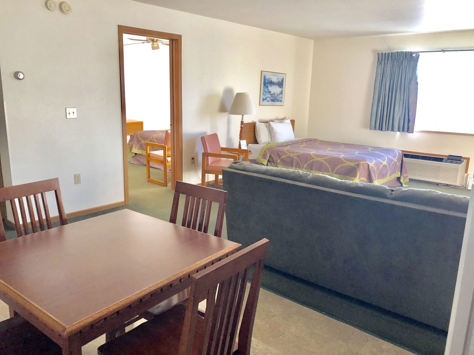 Desk, blackout drapes, free cribs/infant beds, rollaway beds