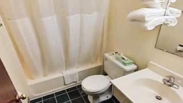 Free toiletries, hair dryer, towels