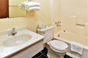 Free toiletries, hair dryer, towels