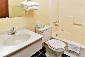 Free toiletries, hair dryer, towels