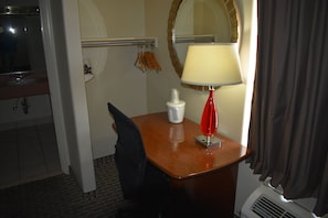 Room, 2 Queen Beds, Accessible, Non Smoking | Desk, laptop workspace, blackout drapes, iron/ironing board