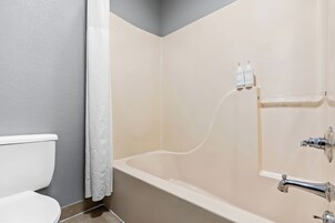 Free toiletries, hair dryer, towels