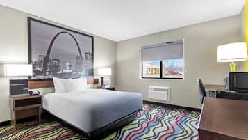 Chambre, 1 grand lit, accessible aux personnes à mobilité réduite, non-fumeur