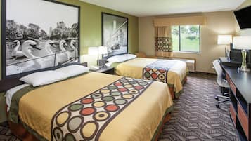 Desk, iron/ironing board, free cribs/infant beds, rollaway beds