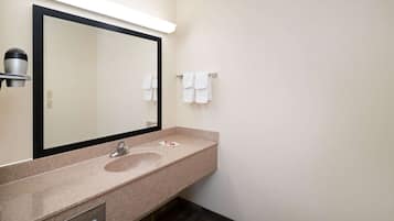 Free toiletries, hair dryer, towels