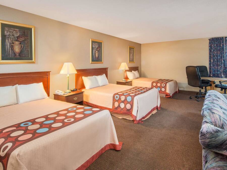 Studio Suite, Multiple Beds, Non Smoking | Desk, laptop workspace, blackout drapes, iron/ironing board