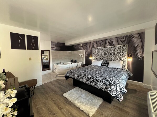 Habitació de disseny, 1 llit de matrimoni, no fumadors, banyera d'hidromassatge | 1 dormitori, wifi gratuïta i roba de llit 