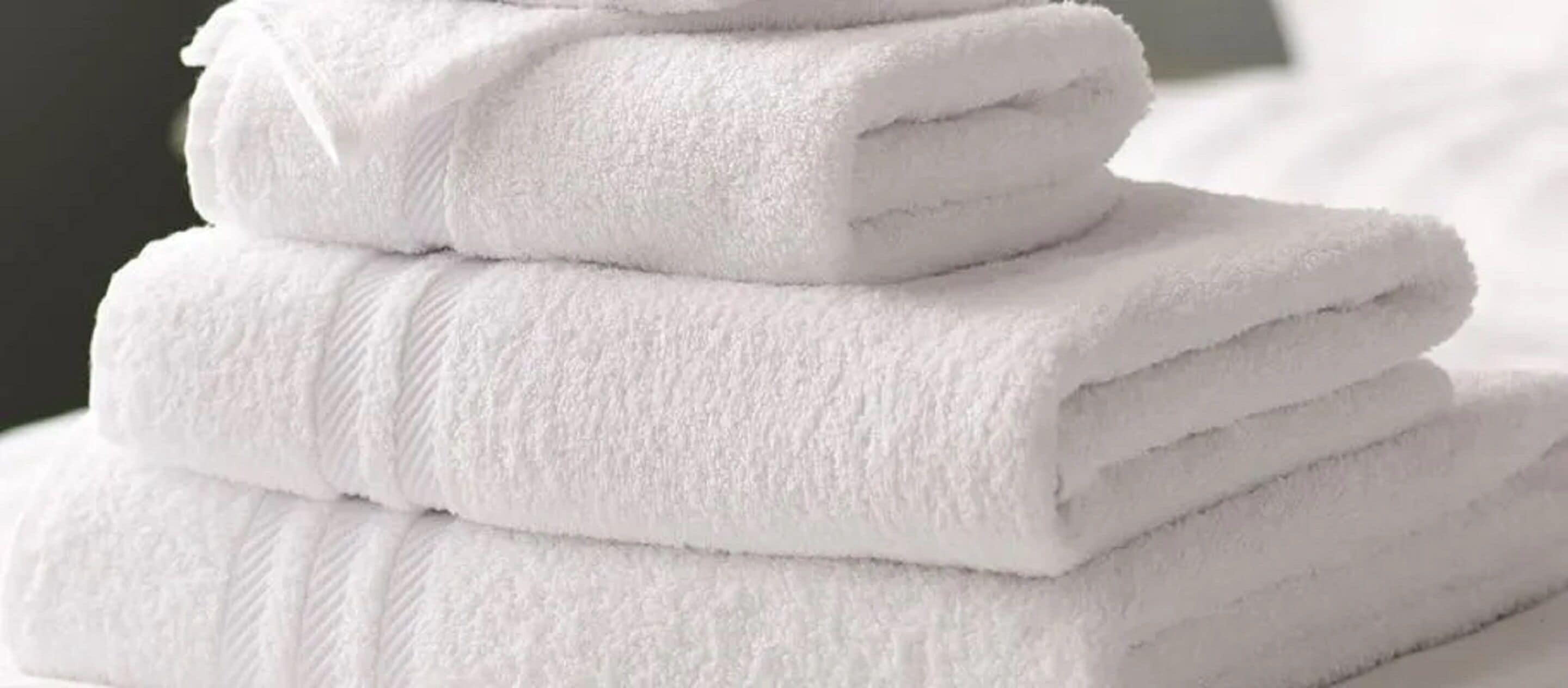 A stack of white towels.
