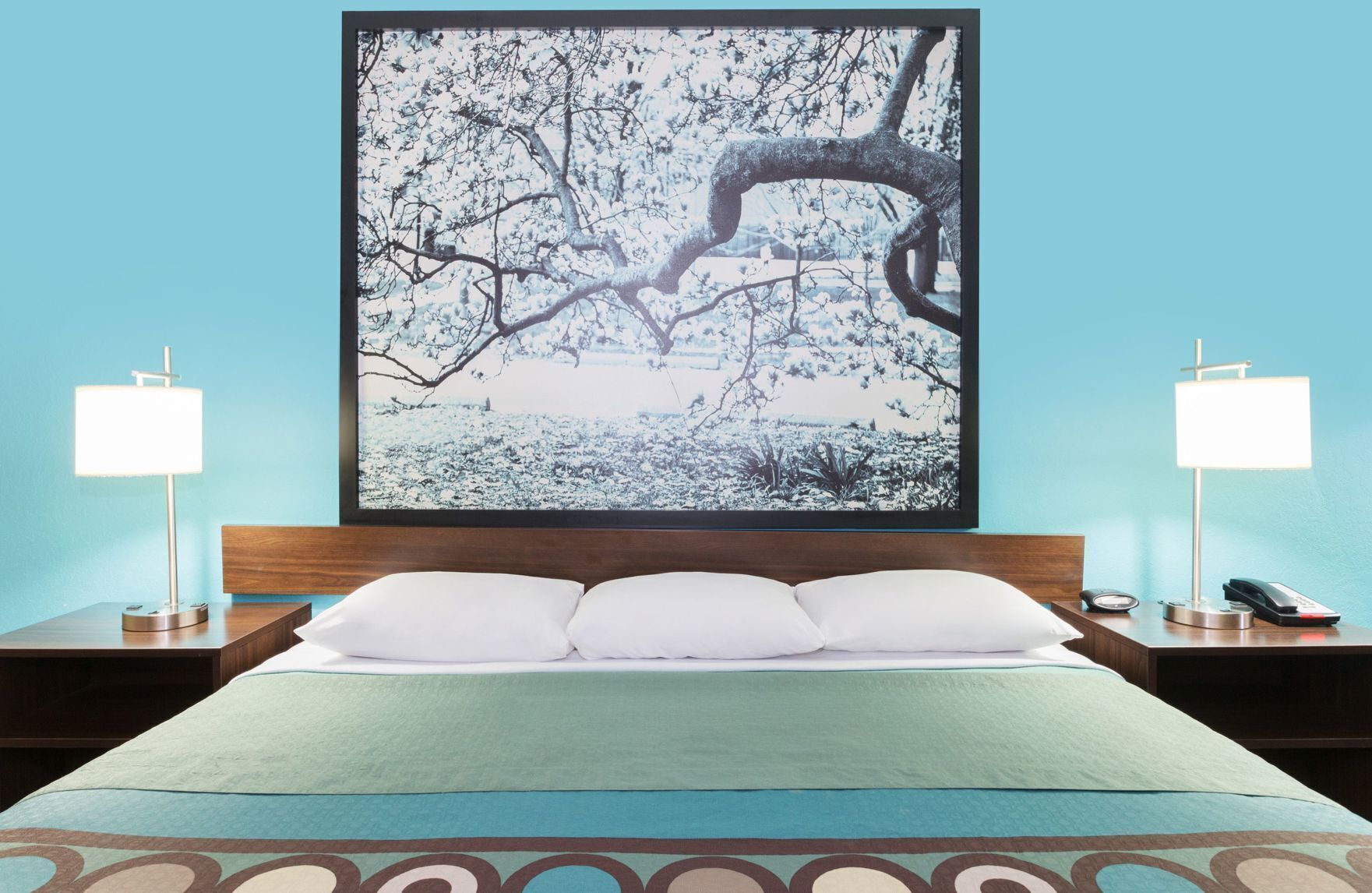 Premium bedding, memory foam beds, desk, iron/ironing board