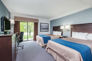 Chambre Affaires double, 2 lits doubles, non-fumeur | Literie hypoallergénique, bureau, rideaux d’obscurcissement