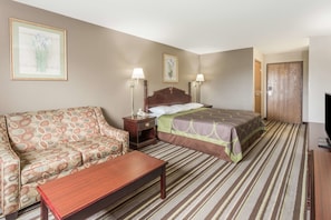 1 bedroom, desk, laptop workspace, blackout drapes