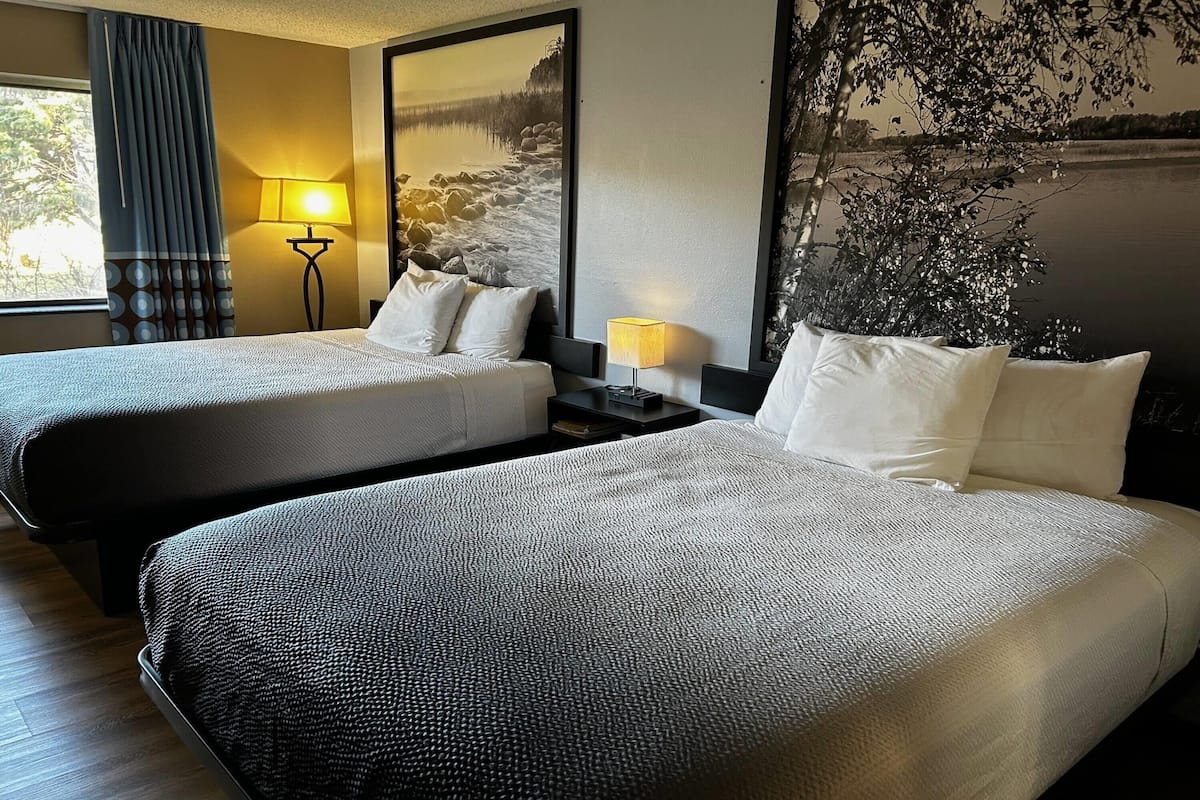 Blackout curtains, free cots/infant beds, rollaway beds, free WiFi