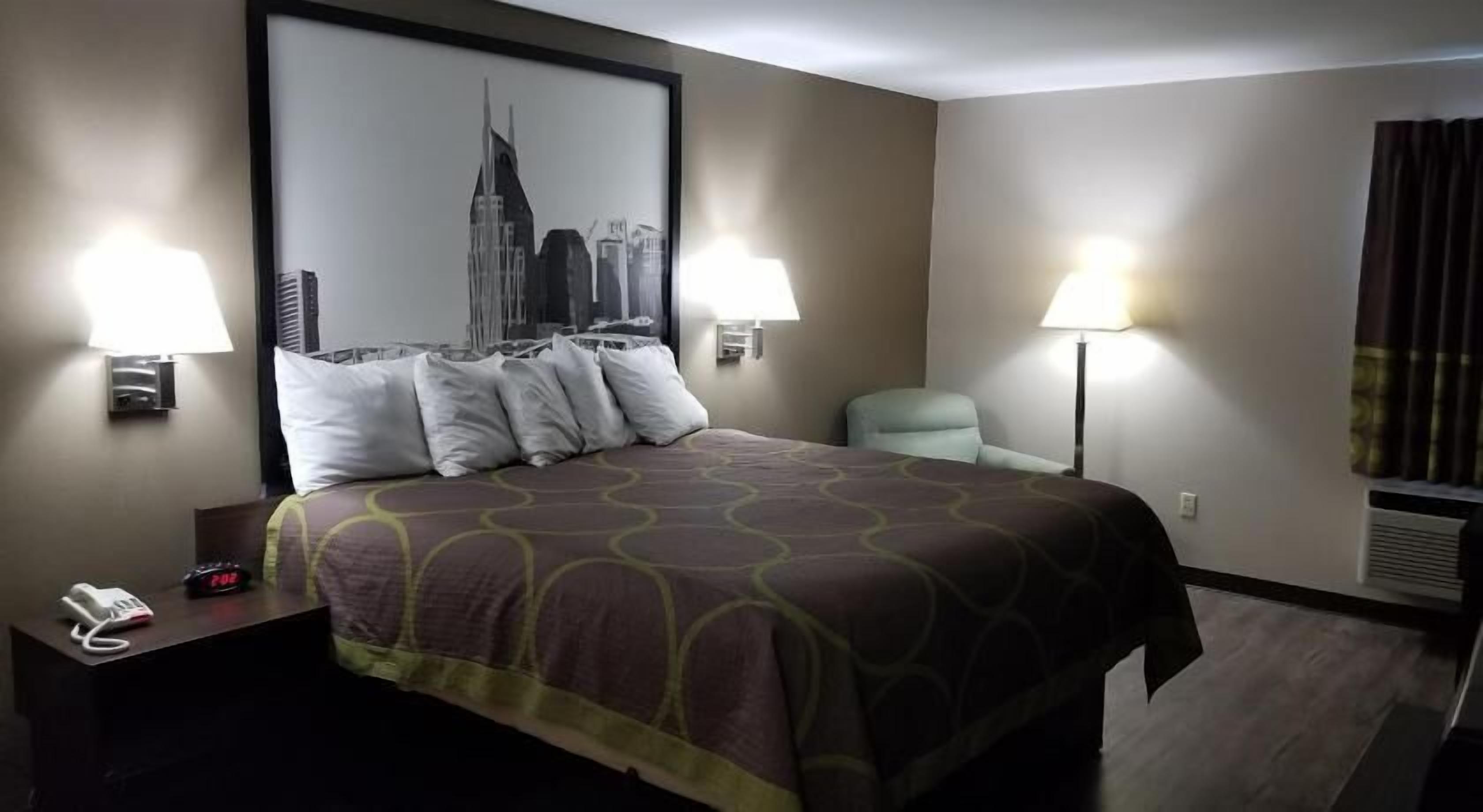 Desk, blackout curtains, iron/ironing board, rollaway beds