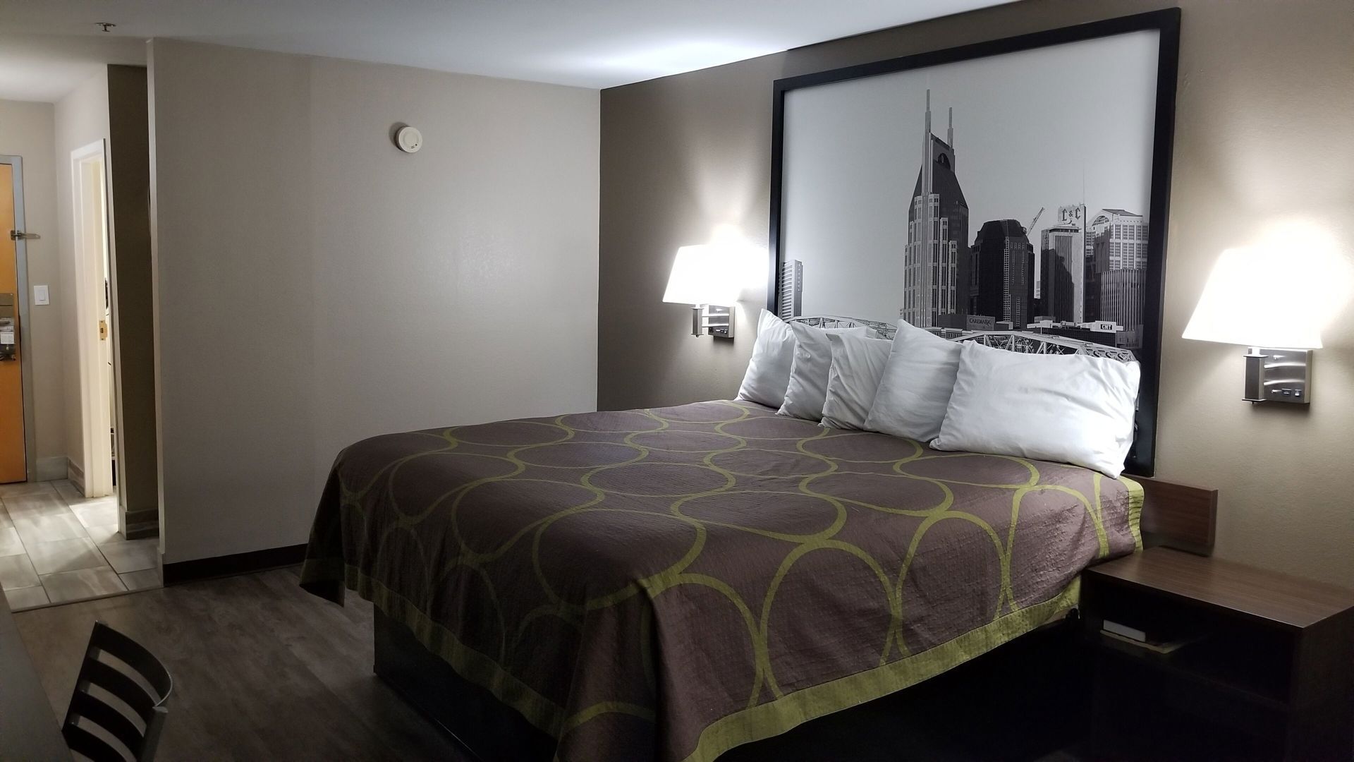 Desk, blackout curtains, iron/ironing board, rollaway beds