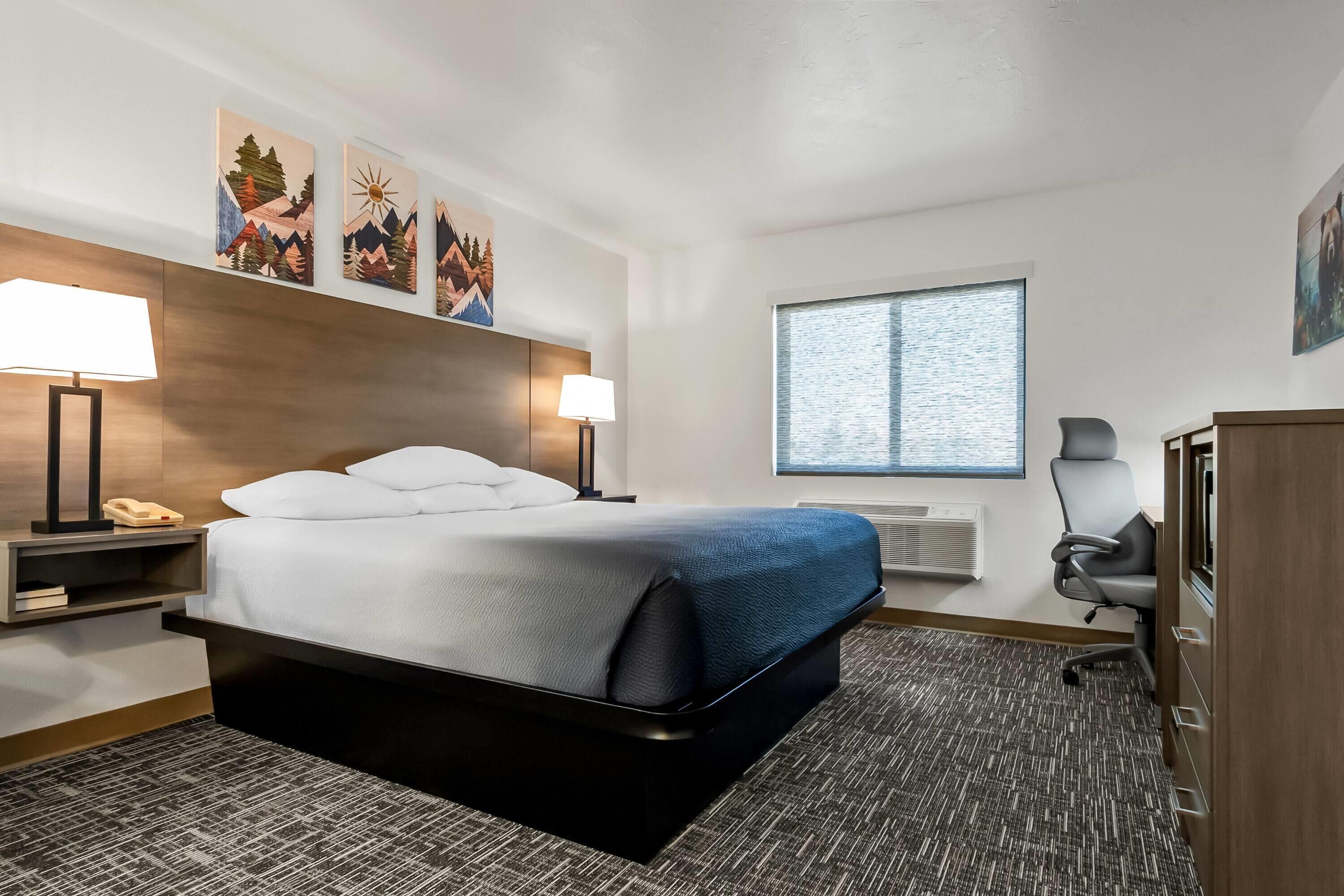 Room, 1 King Bed, Non Smoking | Blackout drapes, iron/ironing board, free cribs/infant beds