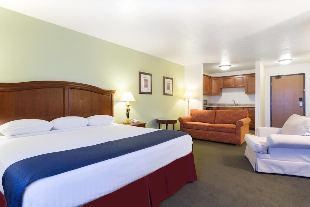Suite, 1 King Bed, Non Smoking | Blackout drapes, iron/ironing board, free cribs/infant beds