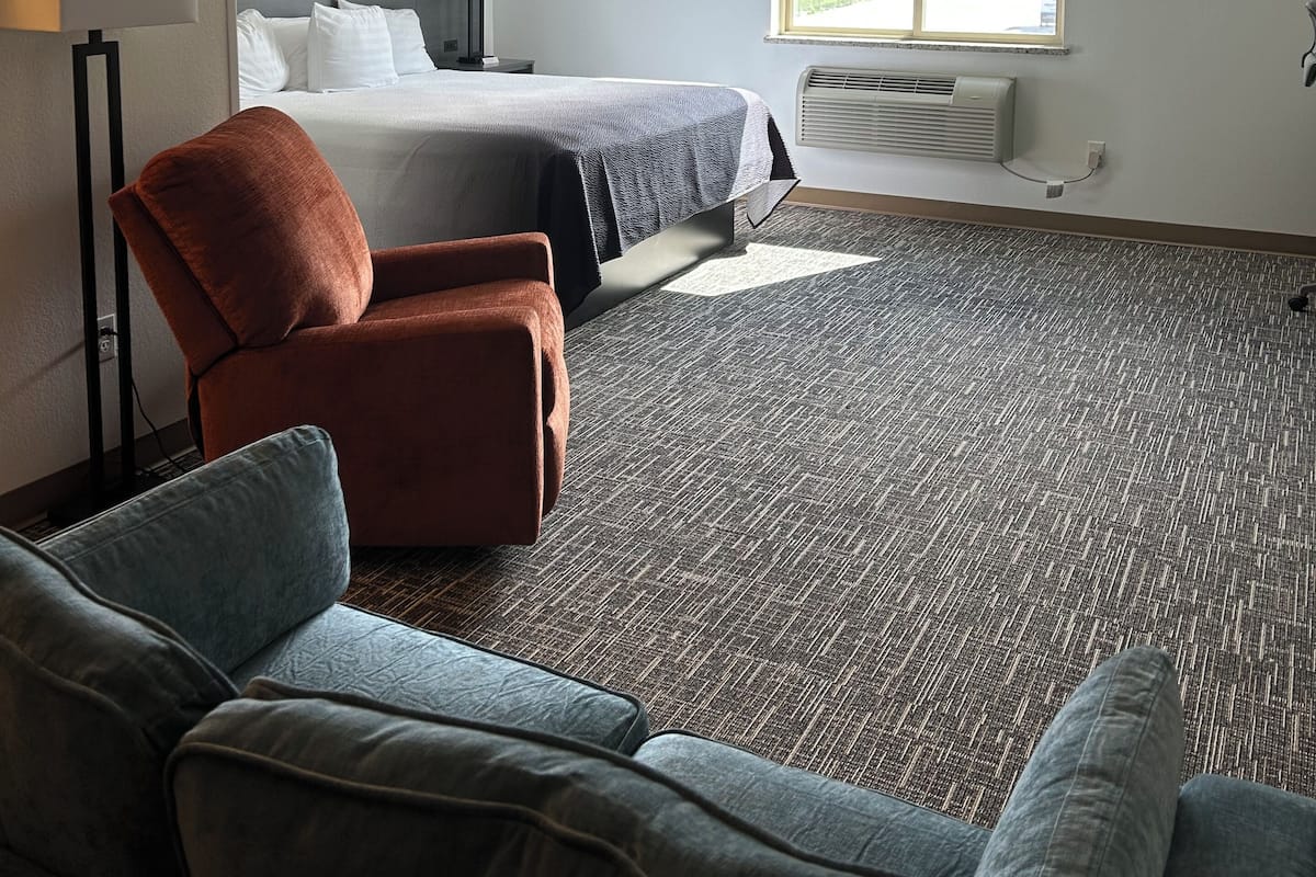 Suite, 1 King Bed, Non Smoking | Blackout drapes, iron/ironing board, free cribs/infant beds
