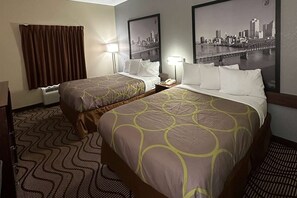 Room, 2 Double Beds, Non Smoking | Desk, iron/ironing board, free cribs/infant beds, rollaway beds