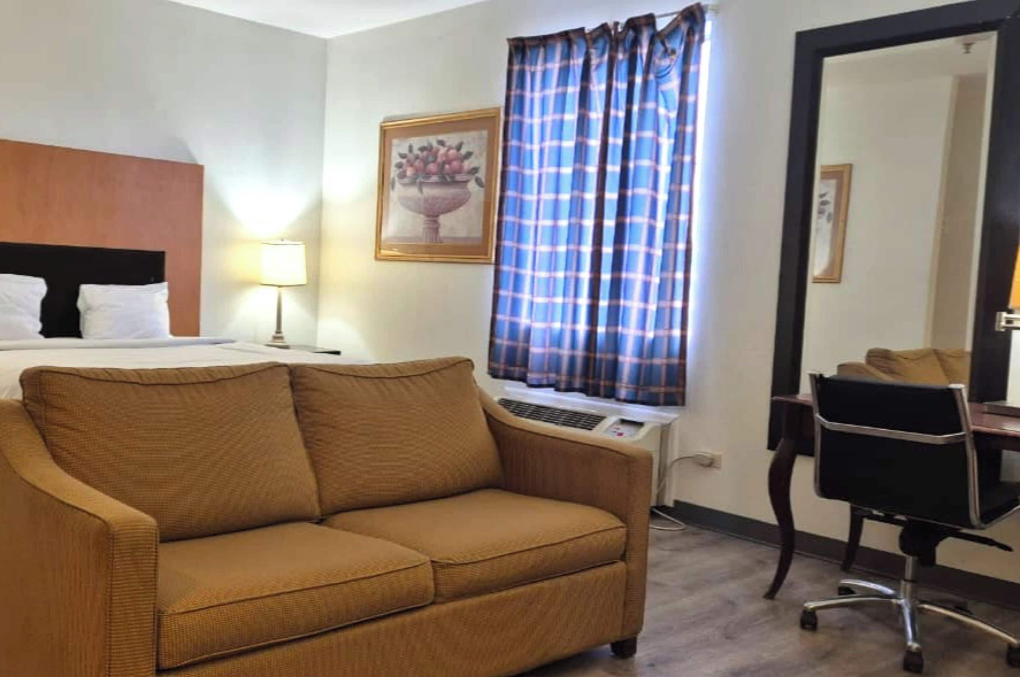 Desk, iron/ironing board, free WiFi, alarm clocks