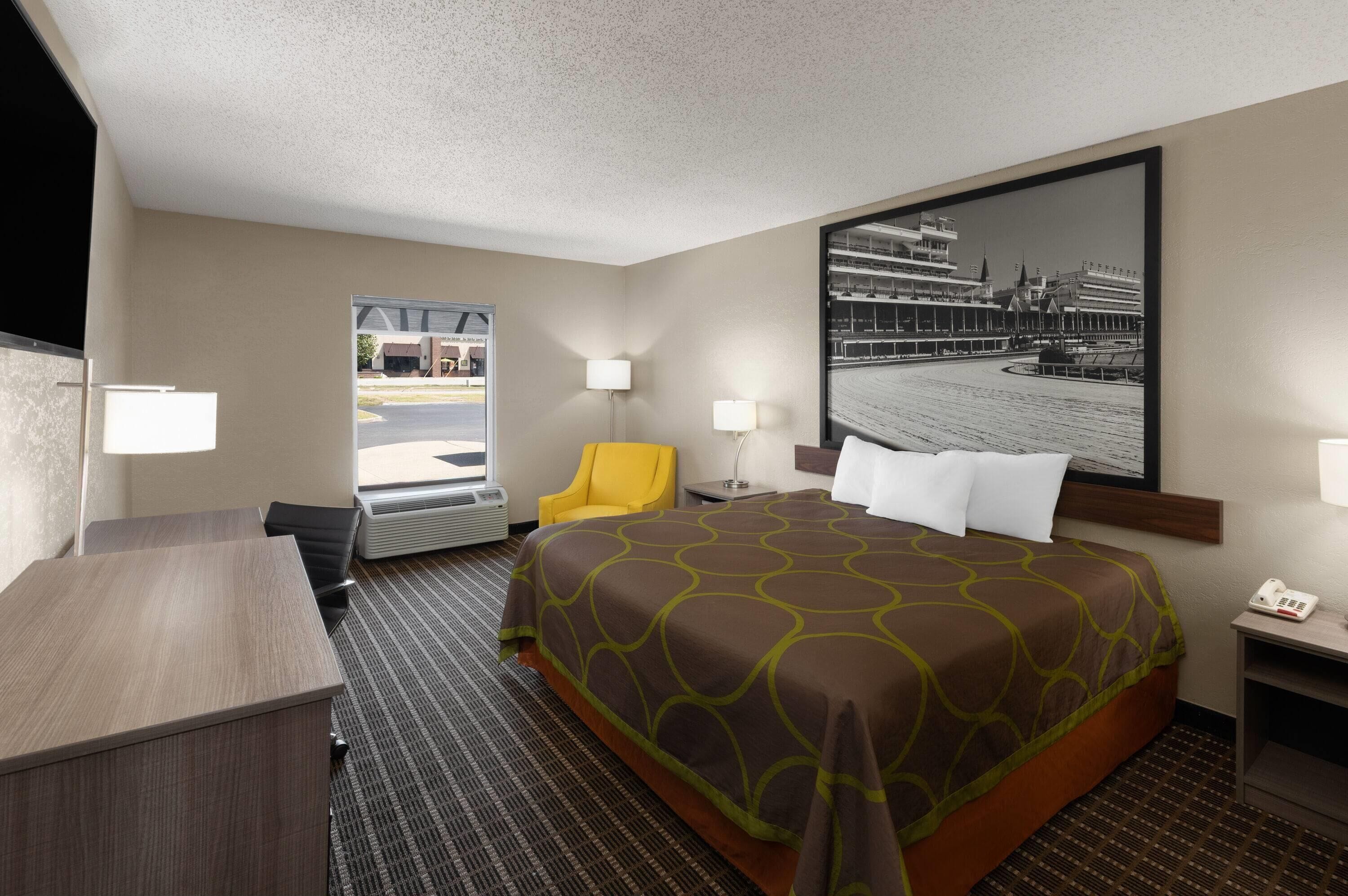 Escritorio, cunas gratuitas, camas extra y internet 