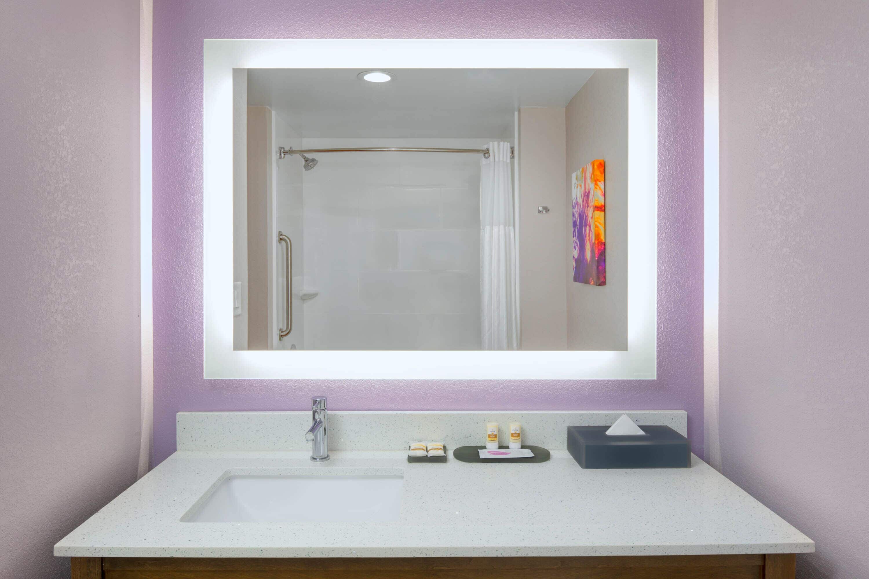 free toiletries, hair dryer, towels