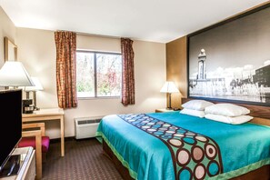 Standard Room, 1 King Bed | Desk, iron/ironing board, free cribs/infant beds, rollaway beds