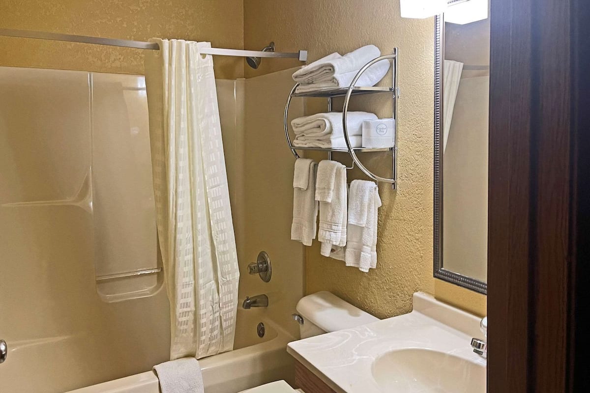 Salle de bain | Ensemble douche/baignoire, sĂšche-cheveux, serviettes fournies