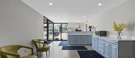 Sitteområde i lobbyen