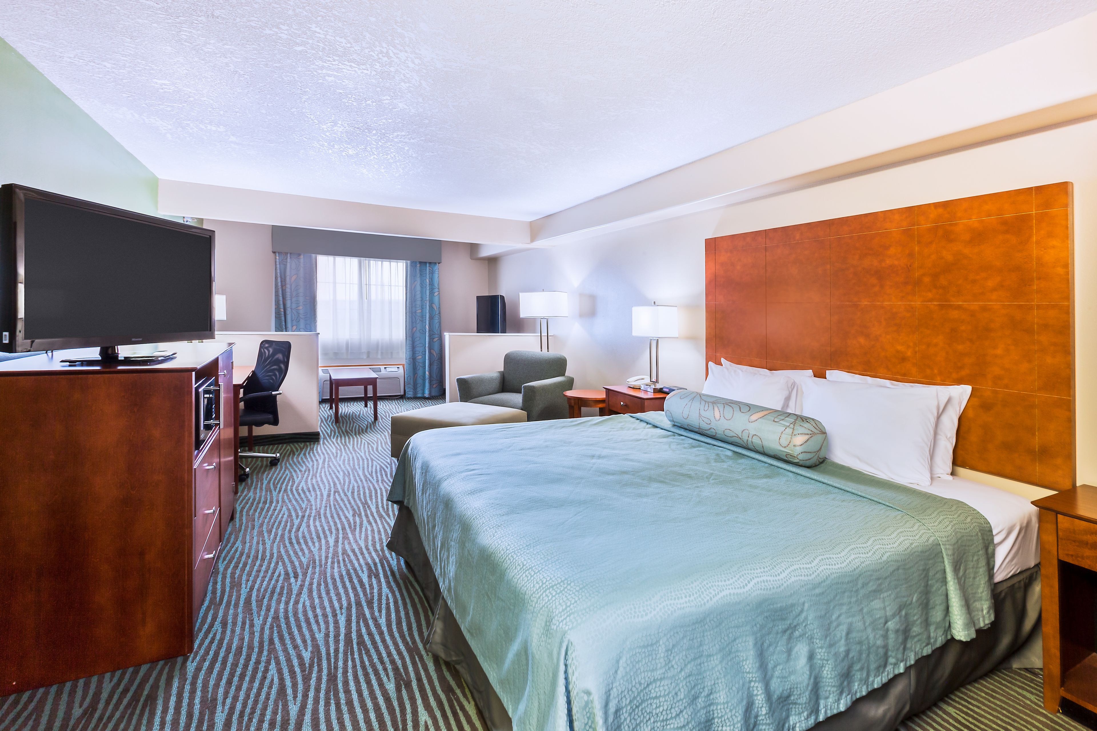suite, 1 king bed, non smoking | desk, blackout curtains, soundproofing, iron/ironing board
