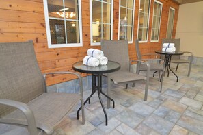 Indoor pool, open 7 AM to 10 PM, sun loungers