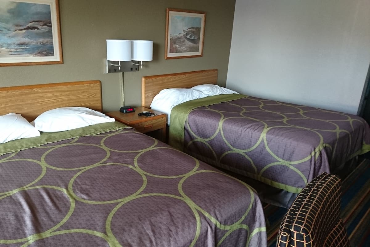 Standard Room, 2 Double Beds, Non Smoking | Free WiFi, bed sheets