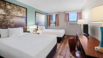 Habitación, 2 camas de matrimonio, no fumadores (Second Floor) | Escritorio, cunas gratuitas, camas supletorias y wifi gratis