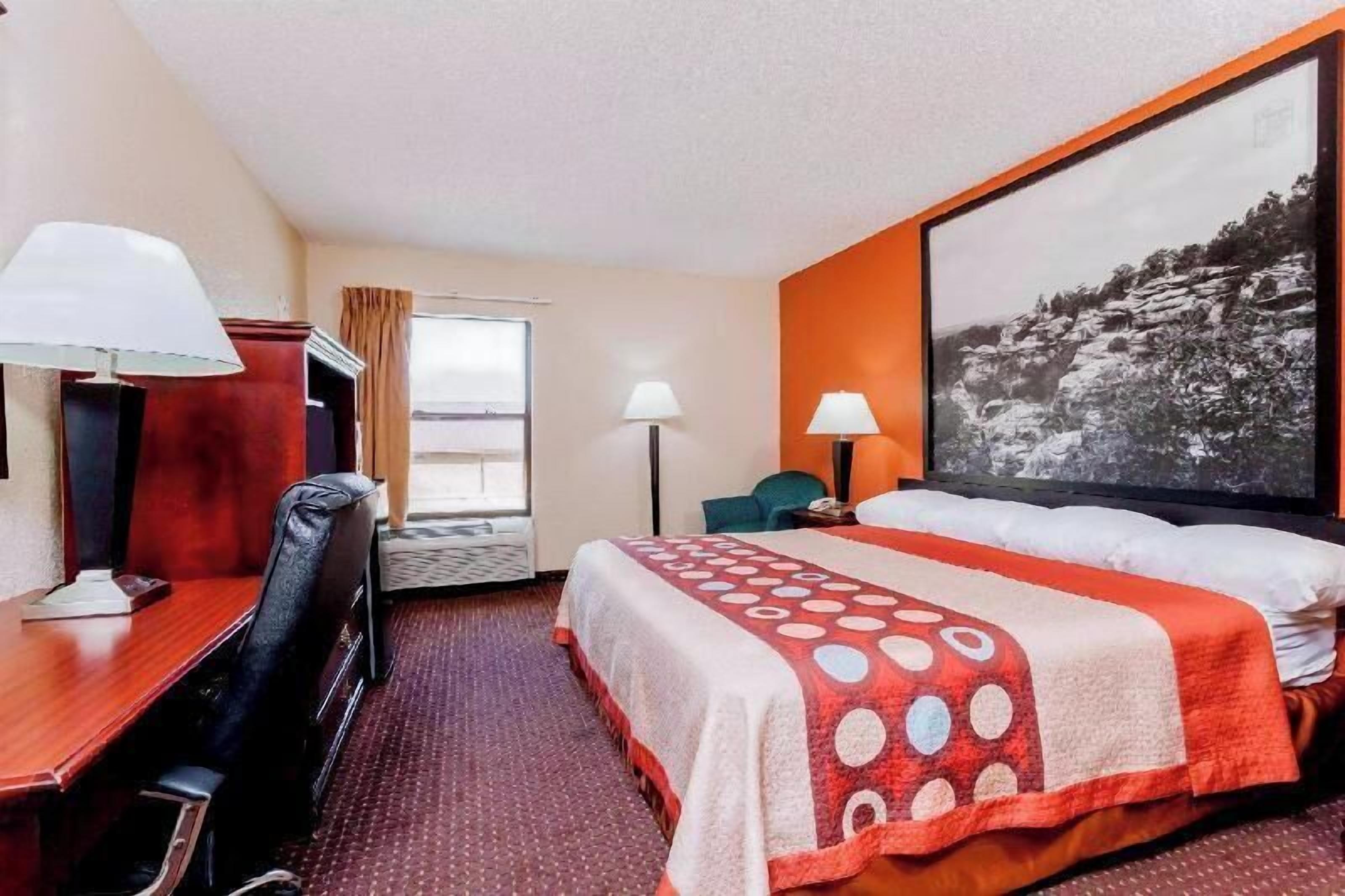 Desk, blackout curtains, iron/ironing board, free cots/infant beds