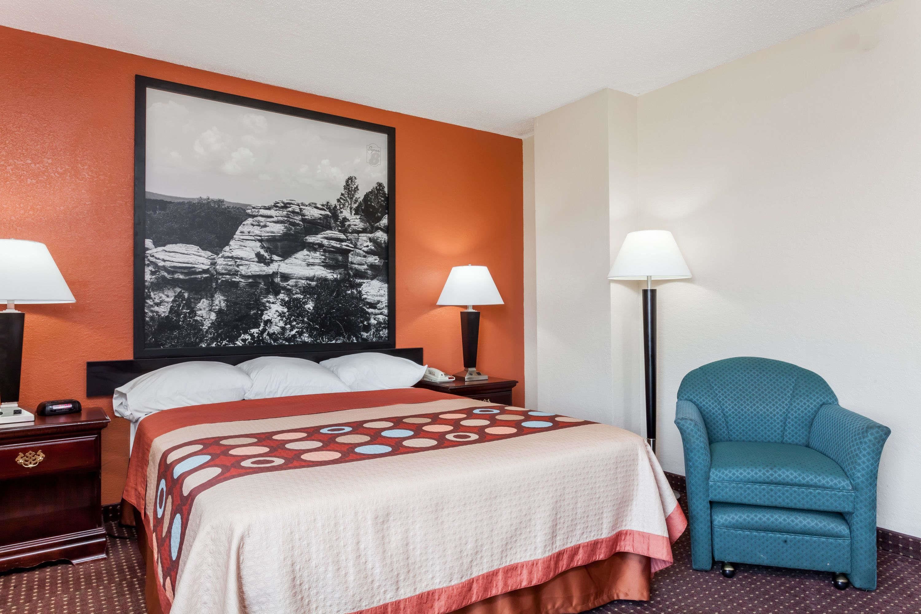 Desk, blackout drapes, iron/ironing board, free cribs/infant beds