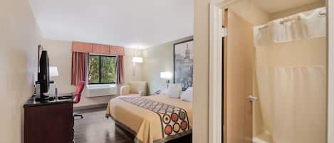 Desk, iron/ironing board, free WiFi