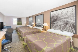 Studio Suite, Multiple Beds, Non Smoking | Desk, laptop workspace, iron/ironing board, free cribs/infant beds